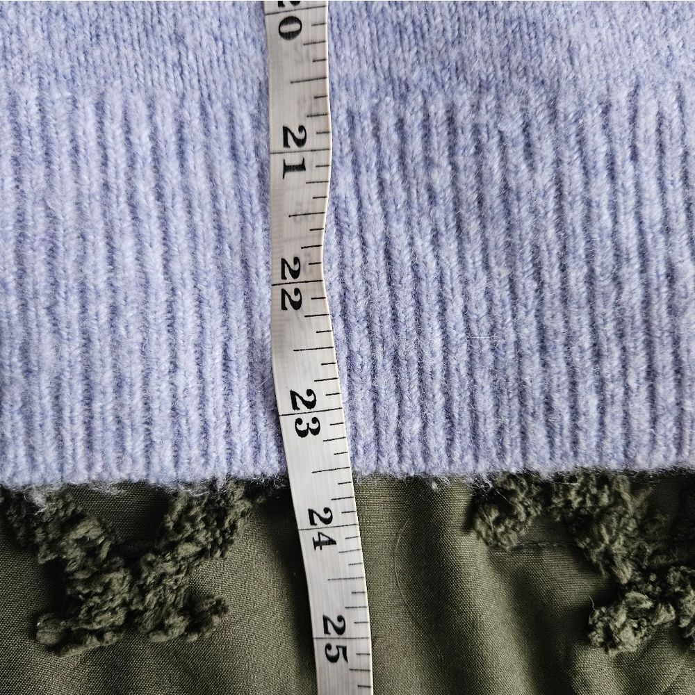 Madewell Dreamy Lavender V Neck Sweater Oversized Cozy Soft Knit - Picture 7 of 8